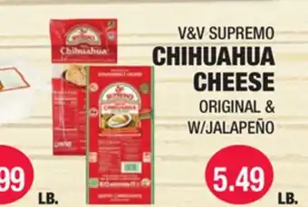 Carnicerias Jimenez V&V SUPREMO CHIHUAHUA CHEESE offer