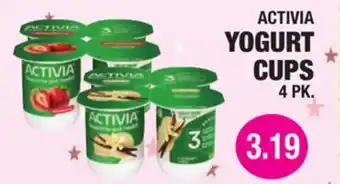 Carnicerias Jimenez ACTIVIA YOGURT CUPS offer