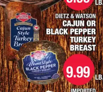 Carnicerias Jimenez DIETZ & WATSON CAJUN OR BLACK PEPPER TURKEY BREAST offer
