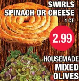 Carnicerias Jimenez SWIRLS SPINACH OR CHEESE offer
