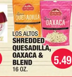 Carnicerias Jimenez LOS ALTOS SHREDDED QUESADILLA, OAXACA & BLEND offer