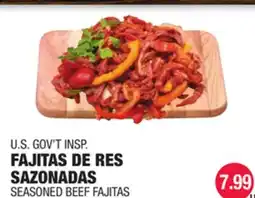 Carnicerias Jimenez U.S. GOV'T INSP. FAJITAS DE RES SAZONADAS offer