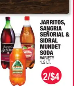 Carnicerias Jimenez JARRITOS, SANGRIA SEÑORIAL & SIDRAL MUNDET SODA offer