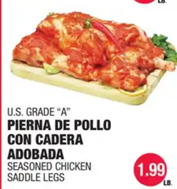 Carnicerias Jimenez U.S. GRADE A PIERNA DE POLLO CON CADERA ADOBADA offer