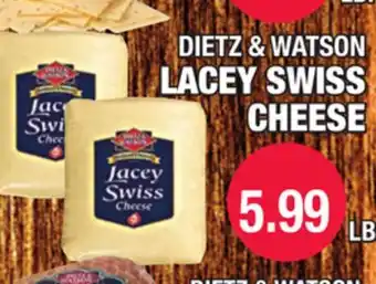 Carnicerias Jimenez DIETZ & WATSON LACEY SWISS CHEESE offer