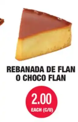 Carnicerias Jimenez REBANADA DE FLAN O CHOCO FLAN offer