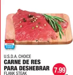 Carnicerias Jimenez U.S.D.A CHOICE CARNE DE RES PARA DESHEBRAR offer