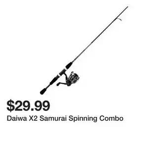 Dick's Sporting Goods Daiwa X2 Samurai Spinning Combo offer
