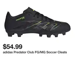 Dick's Sporting Goods adidas Predator Club FG/MG Soccer Cleats offer