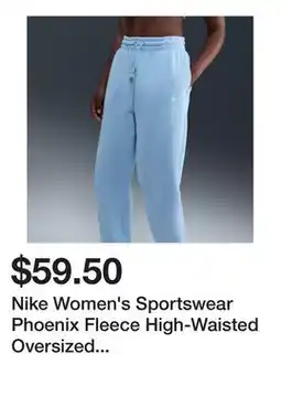 Dick's Sporting Goods Nike Women's Sportswear Phoenix Fleece High-Waisted Oversized Sweatpants offer