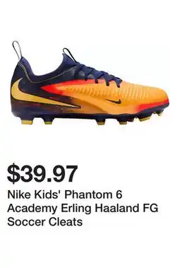 Dick's Sporting Goods Nike Kids' Phantom 6 Academy Erling Haaland FG Soccer Cleats offer