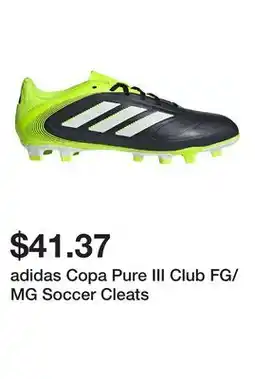 Dick's Sporting Goods adidas Copa Pure III Club FG/MG Soccer Cleats offer