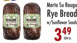 Garden Fresh Market Morta Su Raugu Rye Bread w/Sunflower Seeds offer
