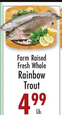 Garden Fresh Market Farm Raised Fresh Whole Rainbow Trout offer