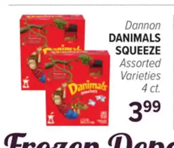 Cermak Fresh Market Dannon DANIMALS SQUEEZE offer