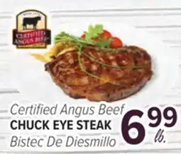 Cermak Fresh Market Certified Angus Beef CHUCK EYE STEAK offer