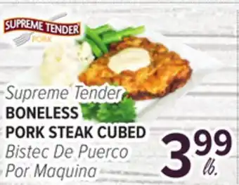 Cermak Fresh Market Supreme Tender BONELESS PORK STEAK CUBED offer