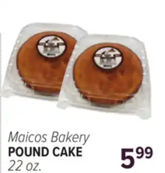 Cermak Fresh Market Maicos Bakery POUND CAKE offer