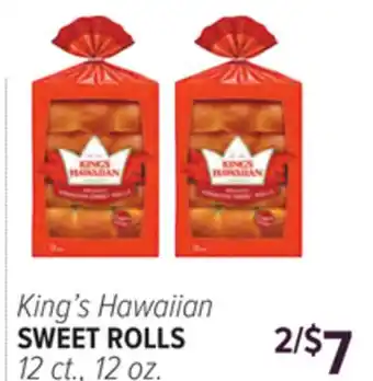 Cermak Fresh Market King's Hawaiian SWEET ROLLS offer