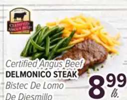 Cermak Fresh Market Certified Angus Beef DELMONICO STEAK offer