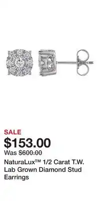 Kohl's NaturaLux 1/2 Carat T.W. Lab Grown Diamond Stud Earrings offer