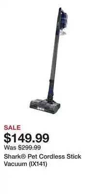Kohl's Shark Pet Cordless Stick Vacuum (IX141) offer