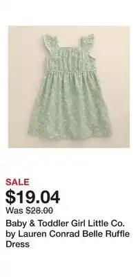 Kohl's Baby & Toddler Girl Little Co. by Lauren Conrad Belle Ruffle Dress offer
