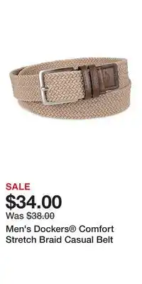 Kohl's Men's Dockers Comfort Stretch Braid Casual Belt offer