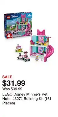 Kohl's LEGO Disney Minnie's Pet Hotel 43274 Building Kit (161 Pieces) offer