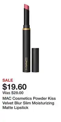 Nordstrom MAC Cosmetics Powder Kiss Velvet Blur Slim Moisturizing Matte Lipstick offer