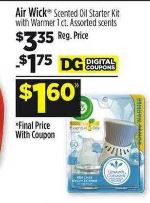 Dollar General Air Wick® Scented Oil Starter Kit With Warmer offer