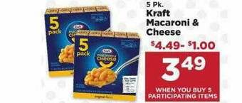 IGA Kraft Macaroni & Cheese offer