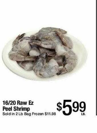 Jons International 16-20 Raw Ez Peel Shrimp offer
