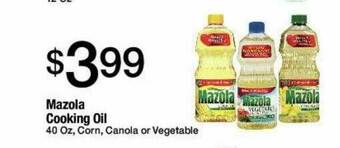 Jons International Mazola Cooking Oil offer