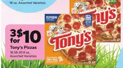 Save a Lot Tony's Pizzas offer