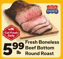 Save a Lot Fresh Boneless Beef Bottom Round Roast offer