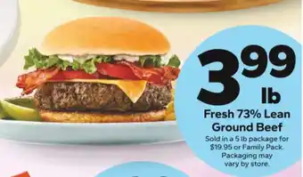 Save a Lot Fresh 73% Lean Ground Beef offer