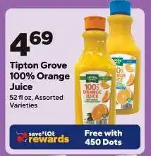 Save a Lot Tipton Grove 100% Orange Juice offer