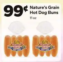 Save a Lot Nature's Grain Hot Dog Buns offer