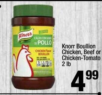 Super King Markets Knorr Boullion Chicken, Beef Or Chicken-Tomato 2 Lb offer
