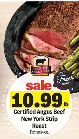 Meijer Certified Angus Beef New York Strip Roast offer