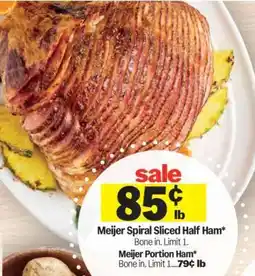 Meijer Meijer Spiral Sliced Half Ham offer
