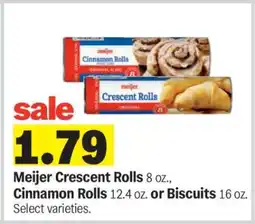 Meijer Meijer Crescent Rolls, Cinnamon Rolls, or Biscuits offer