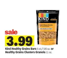 Meijer Kind Healthy Grains Bars or Healthy Grains Clusters Granola offer