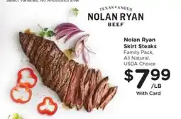 Kroger Nolan Ryan Skirt Steaks offer