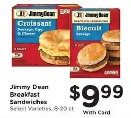 Kroger Jimmy Dean Breakfast Sandwiches offer