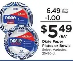 Kroger Dixie Paper Plates or Bowls offer