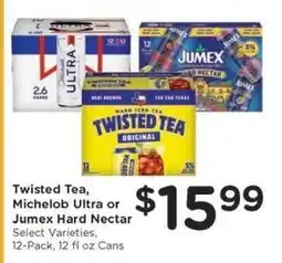 Kroger Twisted Tea, Michelob Ultra or Jumex Hard Nectar offer