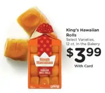 Kroger King's Hawaiian Rolls offer