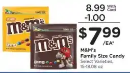 Kroger M&M's Family Size Candy offer